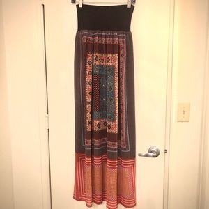 Anthropologie Dream Daily Tube Top Maxi Dress